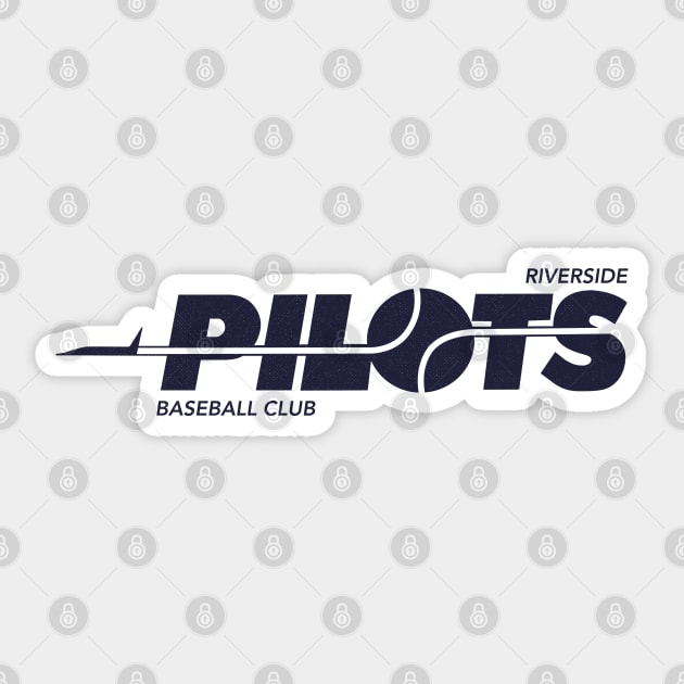 Defunct Riverside Pilots Minor League Baseball 1993 Sticker by LocalZonly